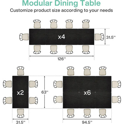 31.5 Inches Wood Square Dinner Table with Metal Base