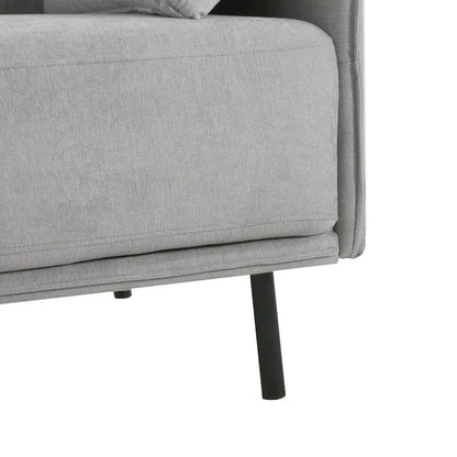 Modern 39.17 Upholstered Accent Chair with Solid Metal Legs and Pillow for Living Room