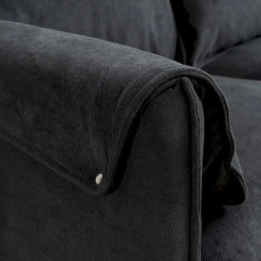 78.74 3-Seater L-Shaped Convertible Sectional Sofa with Footstools and Storage