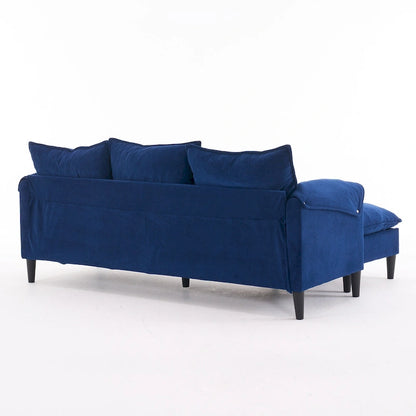 78.74 3-Seater L-Shaped Convertible Sectional Sofa with Footstools and Storage