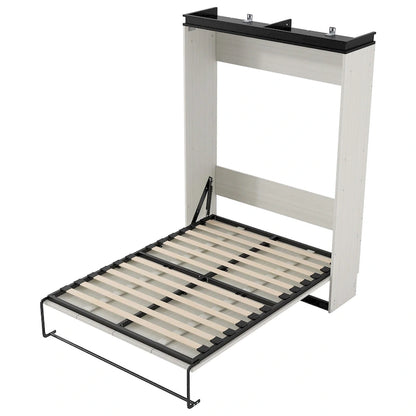 Black White Full Size Upholstered Bed with Piglet Headboard and Slide