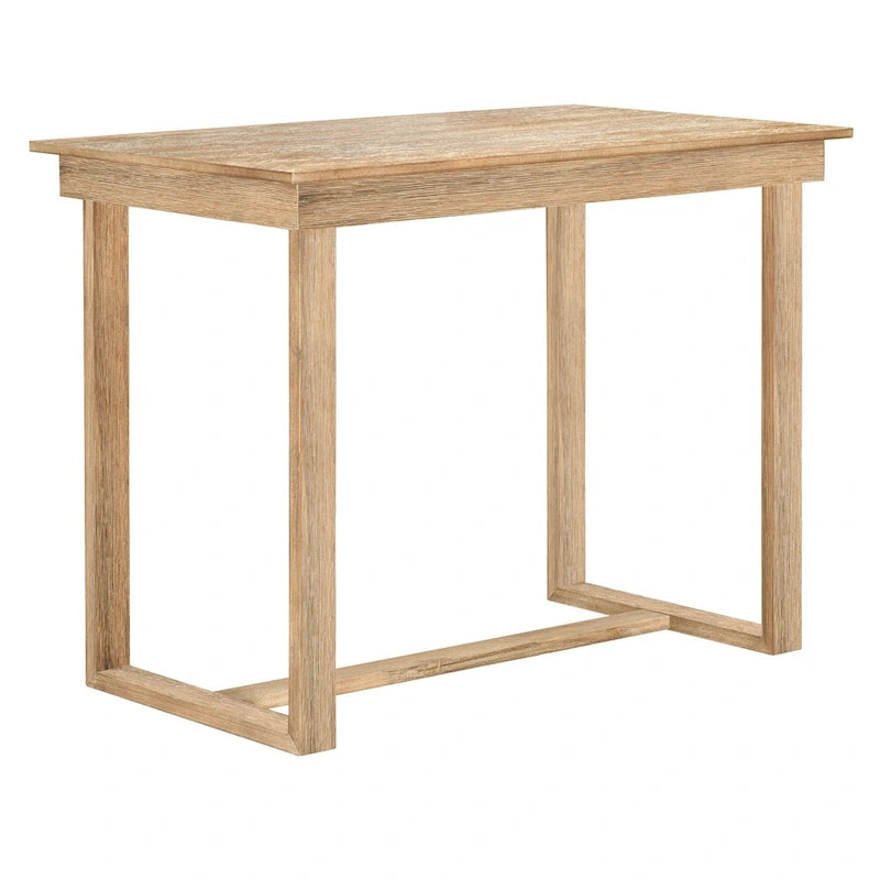 Brown Farmhouse 5-Piece Counter Height Dining Table Set with 4 Chairs