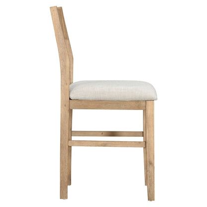 Brown Farmhouse 5-Piece Counter Height Dining Table Set with 4 Chairs