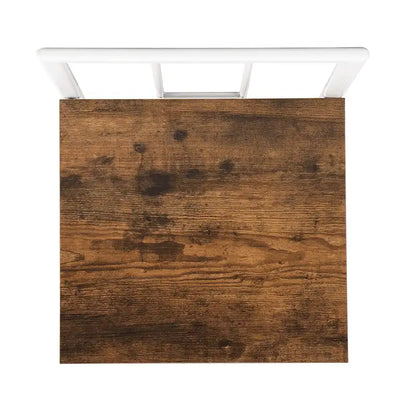 Modern 7-Piece Metal Frame Dining Table Set with Half-Round Table & 6 Chairs