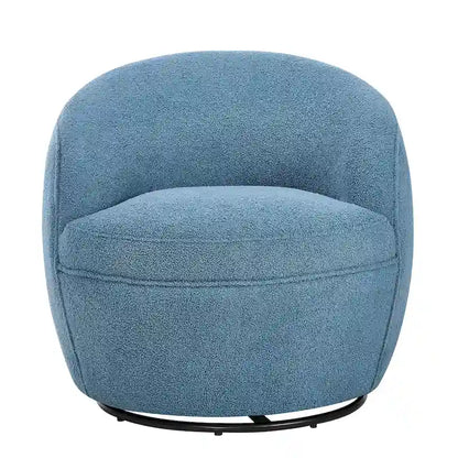 Roundhill Furniture Galleria 360 Swivel Teddy Sherpa Fabric Barrel Chair