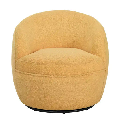 Roundhill Furniture Galleria 360 Swivel Teddy Sherpa Fabric Barrel Chair