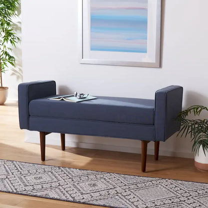 SAFAVIEH Rosalee Mid-Century Modern 25-inch Bench - 49 W x 18 L x 25 H - 49Wx18Dx25H
