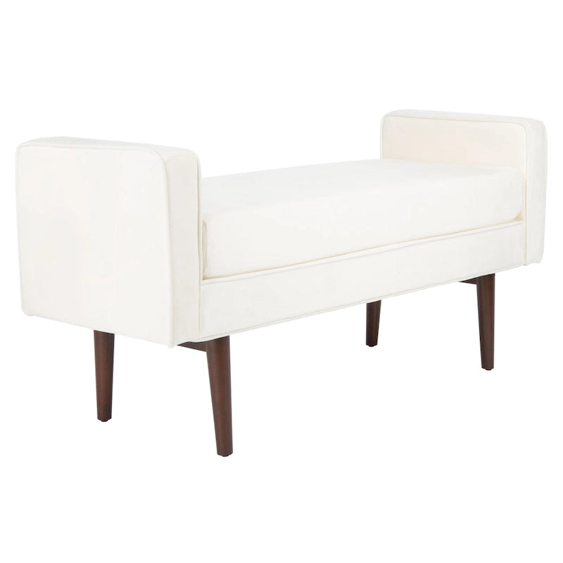 SAFAVIEH Rosalee Mid-Century Modern 25-inch Bench - 49 W x 18 L x 25 H - 49Wx18Dx25H