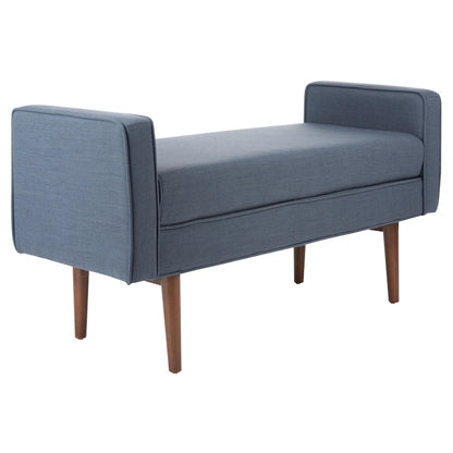 SAFAVIEH Rosalee Mid-Century Modern 25-inch Bench - 49 W x 18 L x 25 H - 49Wx18Dx25H
