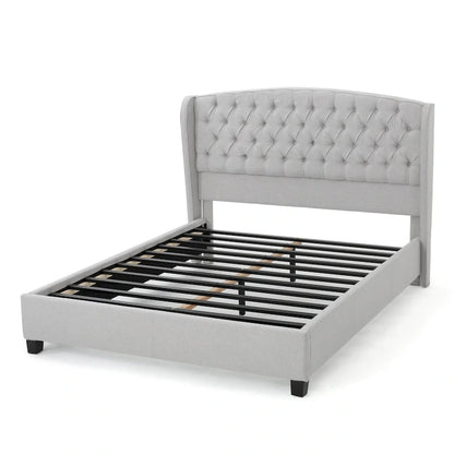 Virago Upholstered Low-profile King Platform Bed by Christopher Knight Home
