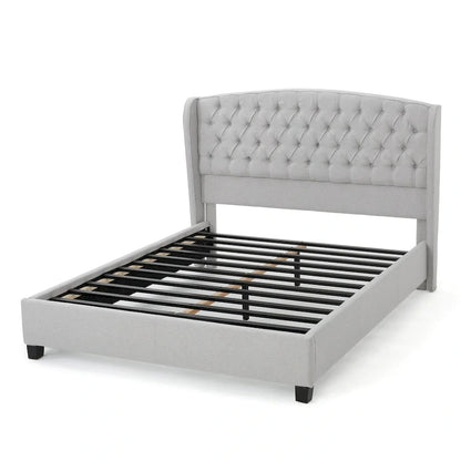 Virago Upholstered Low-profile King Platform Bed by Christopher Knight Home
