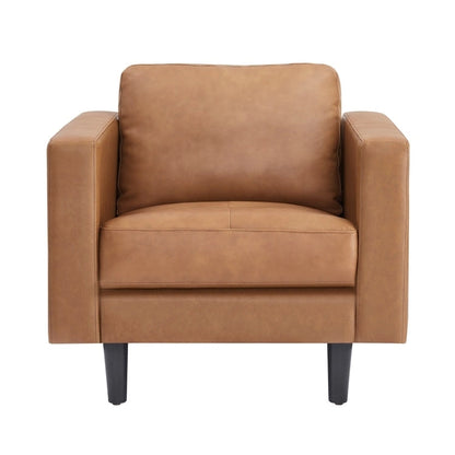 Genuine Mid-Century Leather Sofa Couch for Living Room Luxury Couch Sofa Furniture for Home Office Bedroom