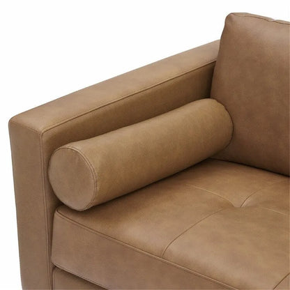 Genuine Mid-Century Leather Sofa Couch for Living Room Luxury Couch Sofa Furniture for Home Office Bedroom
