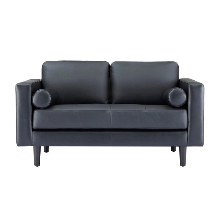 Genuine Mid-Century Leather Sofa Couch for Living Room Luxury Couch Sofa Furniture for Home Office Bedroom