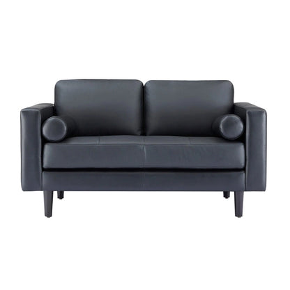 Genuine Mid-Century Leather Sofa Couch for Living Room Luxury Couch Sofa Furniture for Home Office Bedroom