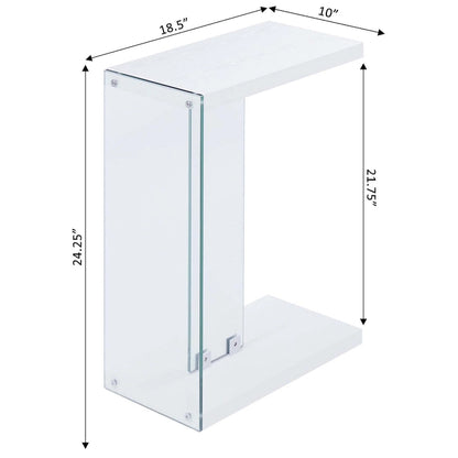 Convenience Concepts SoHo Glass C End Table
