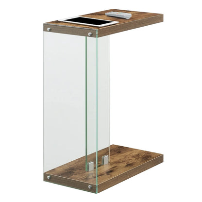 Convenience Concepts SoHo Glass C End Table