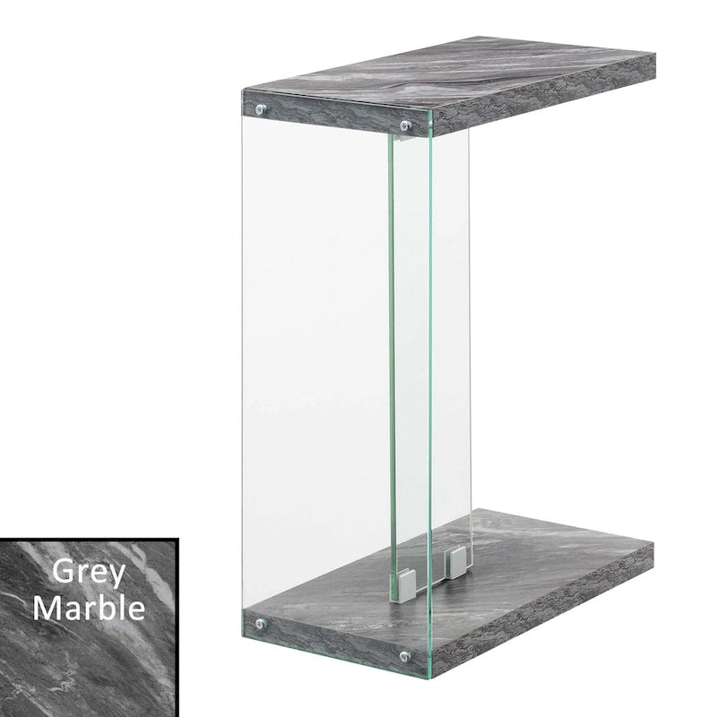 Convenience Concepts SoHo Glass C End Table