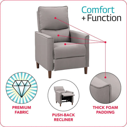 High-Leg Manual Recliner with Footrest