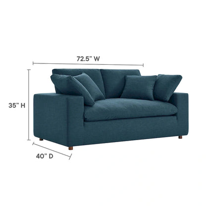 Commix Down Filled Overstuffed Loveseat - N/A