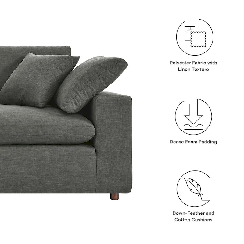 Commix Down Filled Overstuffed Loveseat - N/A