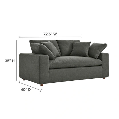 Commix Down Filled Overstuffed Loveseat - N/A