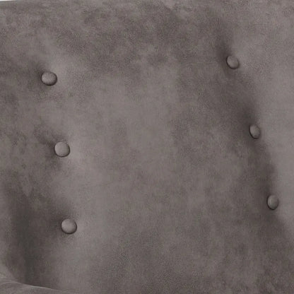 Valla Modern Wood Button Tufted Flared Arms Accent Chair by Carson Carrington