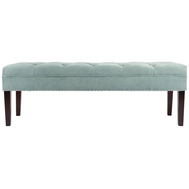 Mid Century Modern Tufted Upholstered Living Room Bench