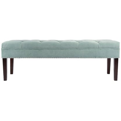 Mid Century Modern Tufted Upholstered Living Room Bench