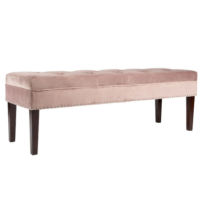 Mid Century Modern Tufted Upholstered Living Room Bench