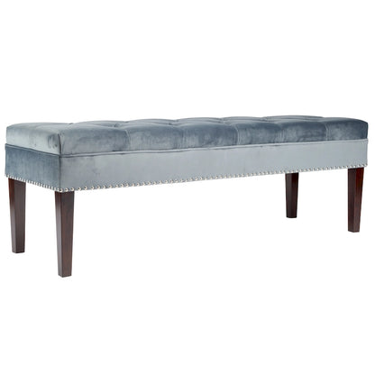 Mid Century Modern Tufted Upholstered Living Room Bench
