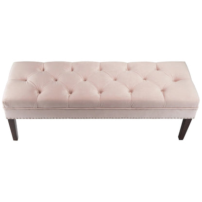 Mid Century Modern Tufted Upholstered Living Room Bench