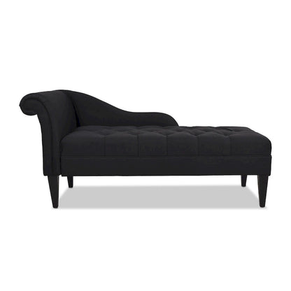 Harrison 64 Mid-Century Tufted Rolled-Arm Chaise Lounge