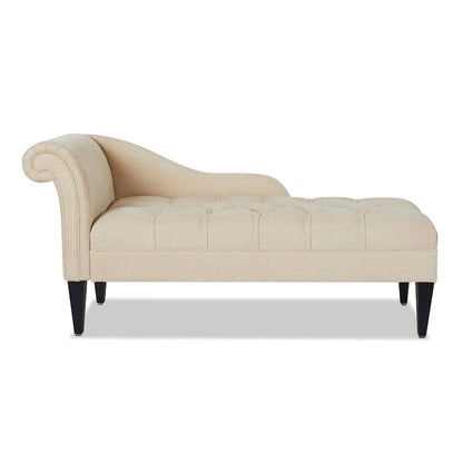 Harrison 64 Mid-Century Tufted Rolled-Arm Chaise Lounge