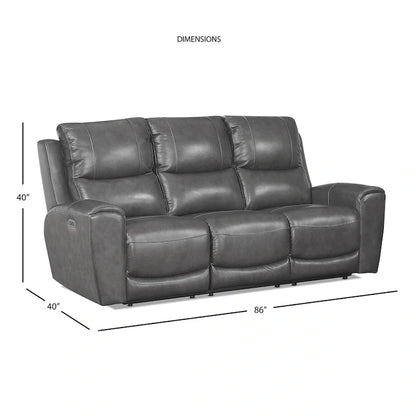 Steve Silver Fyti Top Grain Leather Power Reclining 3-piece Set