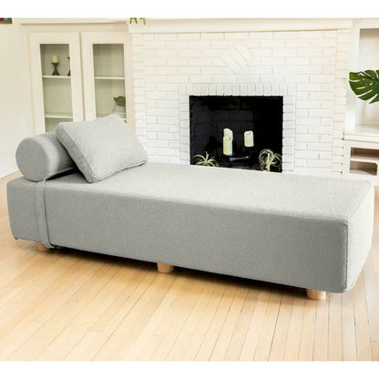 Jaxx Alvy Indoor Lounger / Daybed - Luxurious Lounger with Maple Feet, Boucle