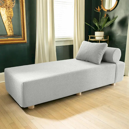 Jaxx Alvy Indoor Lounger / Daybed - Luxurious Lounger with Maple Feet, Boucle