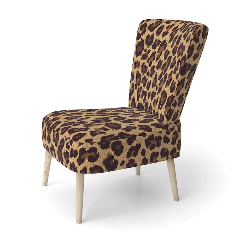Designart Leopard Fur II Upholstered Cabin & Lodge Accent Chair and Arm Chair