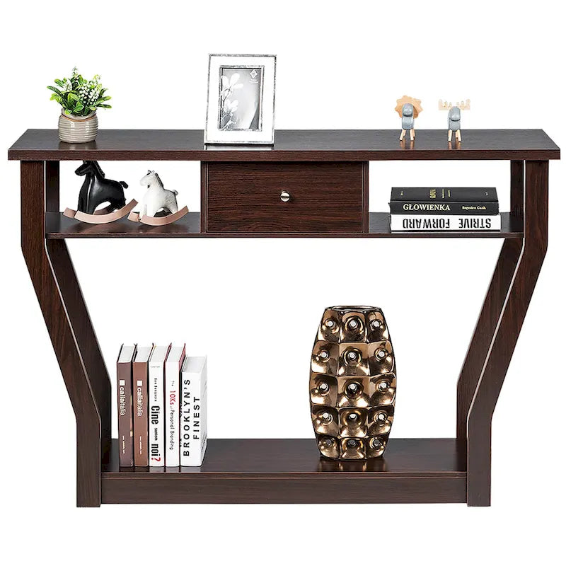 Console Table Modern Easy Assembly Entryway Table