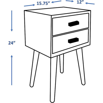 Hartford Two Drawer Side Table
