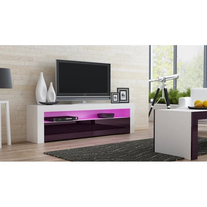 Milano Classic Modern 16-color LED 63-inch TV Stand