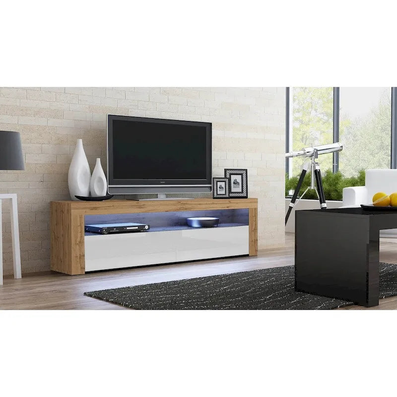 Milano Classic Modern 16-color LED 63-inch TV Stand