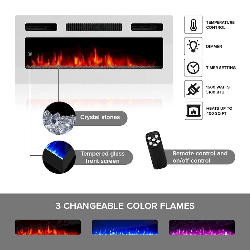 Karp WH-EF Fireplace TV Stand