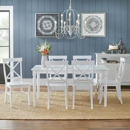 Simple Living 7-piece Albury Cross Back Dining Set