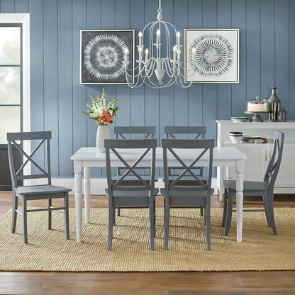 Simple Living 7-piece Albury Cross Back Dining Set