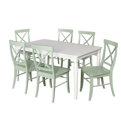 Simple Living 7-piece Albury Cross Back Dining Set