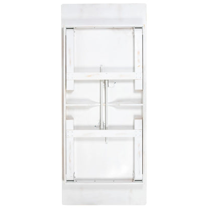 Solid Pine Folding Farm Table Set with 6 Benches