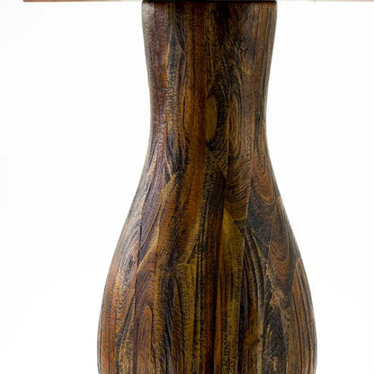 East West Furniture Ferris Modern Dining Table - a Round Kitchen Table Top with Pedestal Base, 48x48 Inch, (Finish Options)