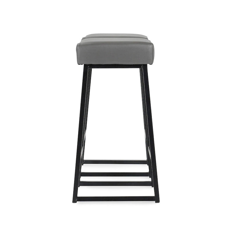 Amber 26 Counter Stool Smokey Grey (Set of 2) - Seat Height 26