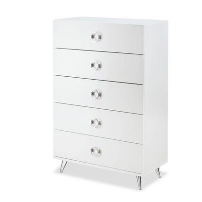 Modern Rectangular Wooden 5-Drawers Chest